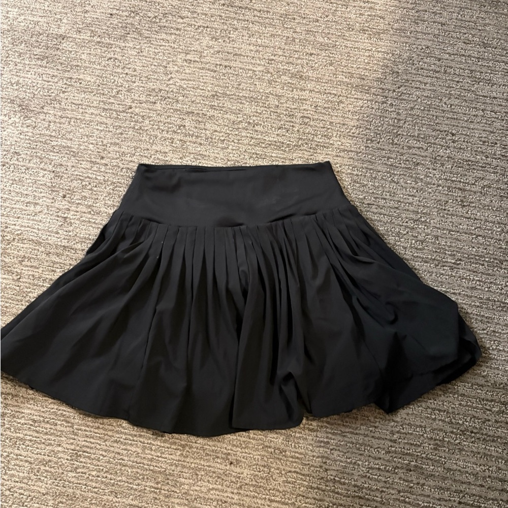 Black skirt with built in shorts